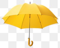 PNG Yellow umbrella yellow white background protection. 