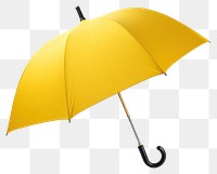 PNG Yellow umbrella yellow white background protection. 