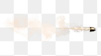 PNG bullet with smoke trail effect, transparent background AI generated image by rawpixel