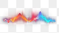 PNG rainbow sound wave effect, transparent background AI generated image by rawpixel