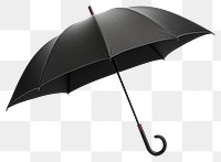 PNG Black umbrella white background protection sheltering. AI generated Image by rawpixel.
