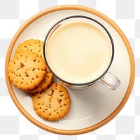 PNG Milk tea biscuit drink food. AI generated Image by rawpixel.