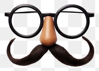 PNG Disguise glasses moustache white background accessories. 