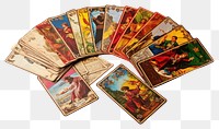 PNG Tarot art white background collage. 