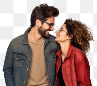 PNG Couple hugging laughing adult white background. AI generated Image by rawpixel.