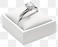 PNG Ring engagement platinum gemstone. 