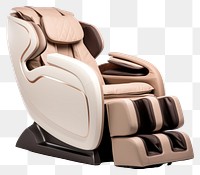 PNG Massage chair white background technology relaxation. AI generated Image by rawpixel.