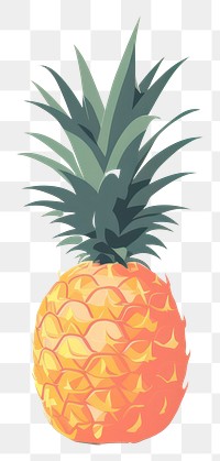 PNG Pine apple pineapple fruit plant. AI generated Image by rawpixel.