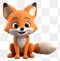 PNG Cute animals fox cartoon mammal. AI generated Image by rawpixel.