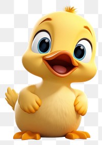 PNG Cute animals cartoon duck toy. 