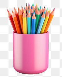 PNG Pencil white background arrangement paintbrush. 