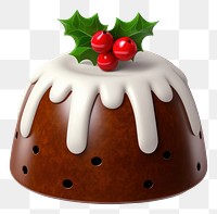 PNG Traditional British Christmas Pudding tradition christmas dessert. 