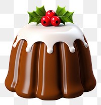 PNG Traditional British Christmas Pudding christmas tradition dessert. 