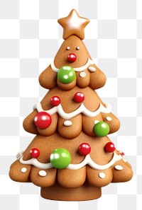 PNG Gingerbread christmas dessert cookie. AI generated Image by rawpixel.