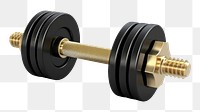 PNG Dumbbell sports gym white background. 