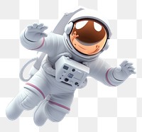 PNG Floating astronaut cartoon space  