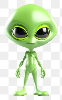 PNG Cartoon alien  representation. 