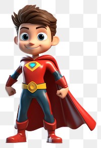 PNG Superhero kid superhero cartoon toy. 