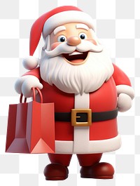 PNG Santa claus hand a shopping bag cartoon representation celebration. AI generated Image by rawpixel.