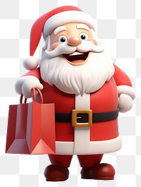 PNG Santa claus hand a shopping bag cartoon representation celebration. 