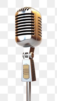 PNG Microphone white background technology equipment. 