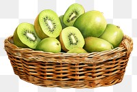 PNG Fruit basket kiwi plant food. 