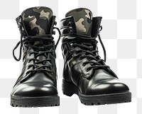 PNG Combat boots footwear shoe white background. 