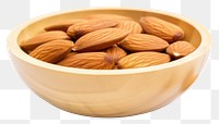 PNG Almond bowl food seed. AI generated Image by rawpixel.