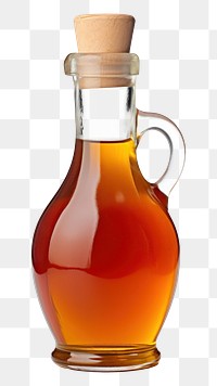 PNG Apple vinegar bottle white background refreshment. 