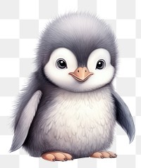 PNG Cute animals penguin cartoon white. 