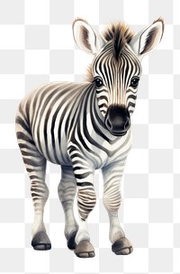 PNG Cute animals zebra wildlife cartoon. 