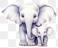PNG Cute animals elephant drawing wildlife. AI generated Image by rawpixel.