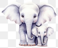 PNG Cute animals elephant drawing wildlife. 