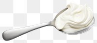 PNG Yogurt spoon dessert cream. AI generated Image by rawpixel.