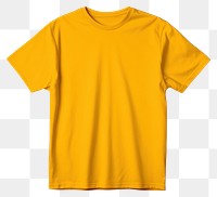 PNG T-shirt yellow white background coathanger. 