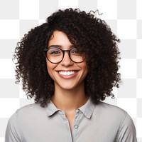 PNG Portrait glasses smiling adult. 