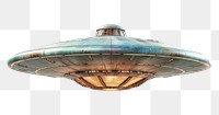 PNG Vintage ufo white background architecture lighting. 