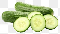 PNG Cucumber vegetable fruit slice. 