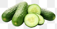 PNG Cucumber vegetable fruit slice. 