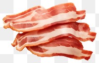 PNG Bacon slice pork meat. AI generated Image by rawpixel.
