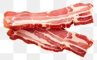 PNG Bacon slice meat pork. AI generated Image by rawpixel.