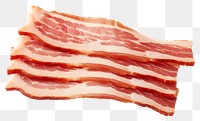 PNG Bacon slice pork meat. AI generated Image by rawpixel.