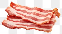 PNG Bacon slice pork meat. AI generated Image by rawpixel.