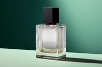 Perfume bottle png mockup, transparent product packaging