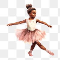 PNG Ballerina dancing ballet child. 