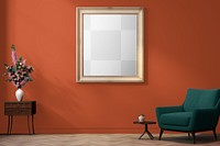 Picture frame png mockup, transparent wall decor