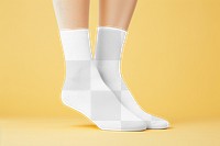 Low socks, png transparent mockup