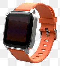 PNG Smartwatch screen font white background