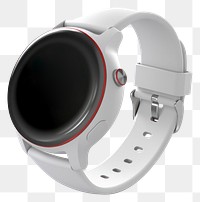 PNG Smartwatch wristwatch white background electronics. 