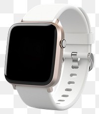 PNG Smartwatch wristwatch white font. 